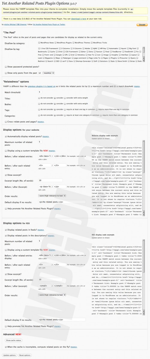 YARPP-plugin