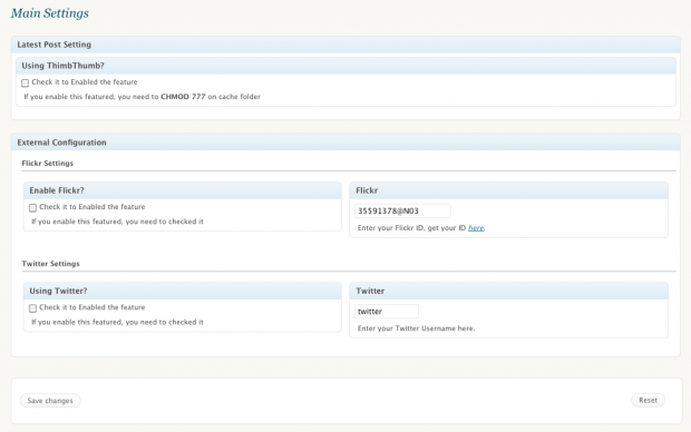 Gunungkidul New Theme Panel